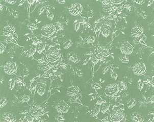 Dollhouse Miniature Wallpaper Tiffany Reverse, Seafoam